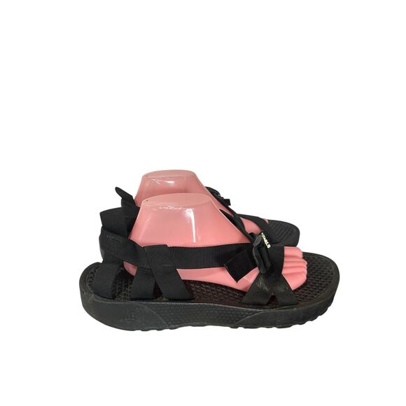 TEVA Men’s Sz 11 6815 Black Fabric Adjustable Chaco Like Strap Sport Sandals - Picture 2 of 8